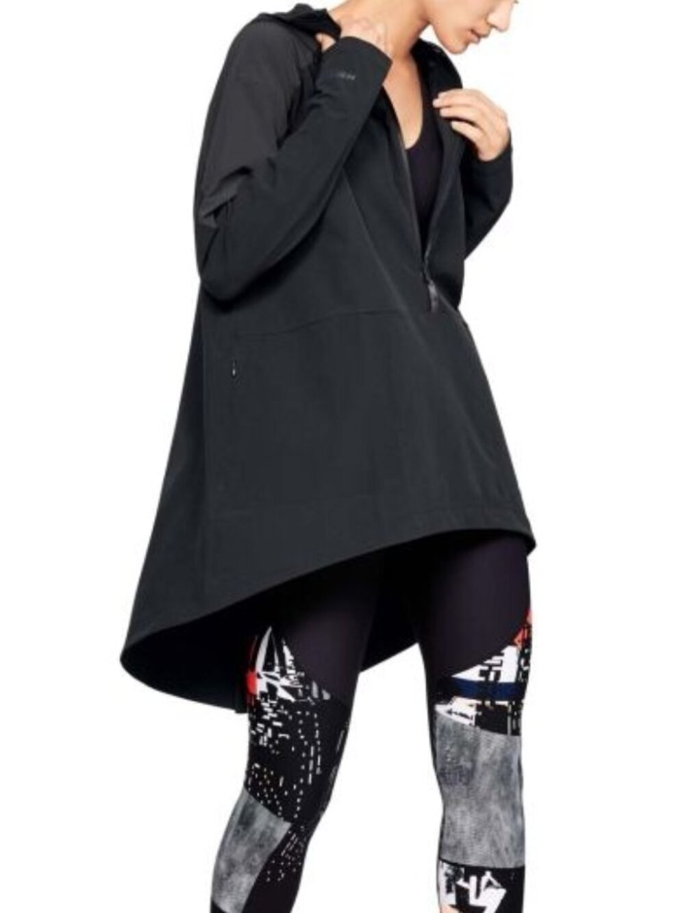 Under Armour Storm womens anorak long hooded jacket size Small